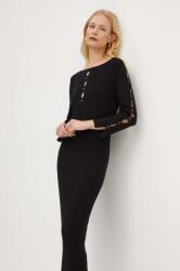 TWINSET ruha fekete, midi, testhezálló, 242TP3313 - fekete XS