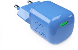 PURO hálózati töltő 1xUSB-C csatlakozással 20W 3A GaN PD - kék