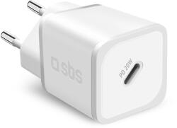 SBS TETRGAN1C20W hálózati töltő 1xUSB-C csatlakozással 20W GaN PD - fehér