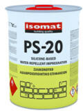 Isomat PS-20 - impermeabilizant pe baza de silicon, transparent, contine solventi, pentru piatra, tencuiala nevopsita, caramida decorativa, beton (Ambalare: Cutie metalica 20 lt)