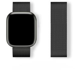 Hurtel Milanese Loop csereszíj Apple Watch 38/40/41mm - fekete