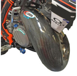 Pro-carbon Racing Husqvarna Kipufogó Védő - 2016-18 TC 125 az FMF Fatty-hoz