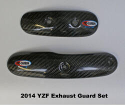 Pro-carbon Racing Yamaha Kipufogó Védő - YZ250F 2014-18 Készlet
