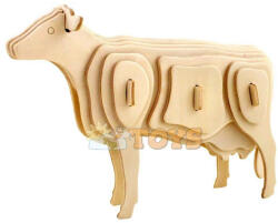Rowood Puzzle 3D din lemn Animale domestice Vacă 23 piese JP251 (JP251)