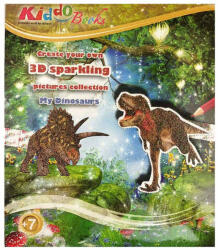 Kiddo Books Carte colecție imagini 3D Kiddo Books Dinozaurii mei 6003 (KIDDO6003)