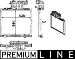 MAHLE Radiator, racire motor MAHLE CR 1167 000P