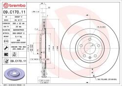 BREMBO Disc frana BREMBO 09. C170.11 - fixbox