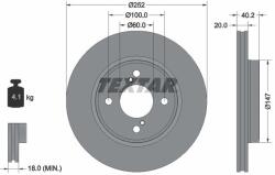 TEXTAR Disc frana TEXTAR 92303703 (92303703)