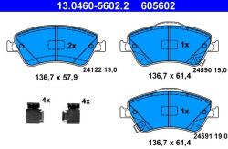 ATE Set placute frana ATE 13.0460-5602.2 (13.0460-5602.2)
