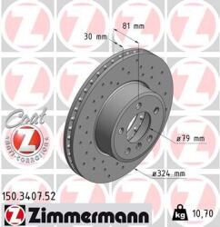 ZIMMERMANN Disc frana ZIMMERMANN 150.3407. 52 (150.3407.52)