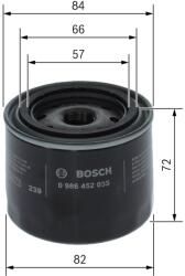 Bosch Filtru ulei BOSCH 0 986 452 035 (0 986 452 035) - fixbox