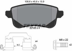 TEXTAR Set placute frana TEXTAR 2210301 (2210301) - fixbox