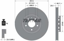 TEXTAR Disc frana TEXTAR 92106105 (92106105)