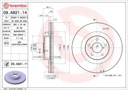 BREMBO Disc frana BREMBO 09. A921.11 (09.A921.11)