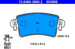 ATE Set placute frana ATE 13.0460-3806.2 (13.0460-3806.2) - fixbox