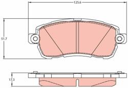 TRW Set placute frana TRW GDB2176 (GDB2176)
