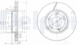 DELPHI Disc frana DELPHI BG3845C (BG3845C) - fixbox