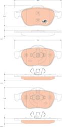 TRW Set placute frana TRW GDB1823 (GDB1823)