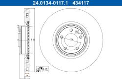 ATE Disc frana Land Rover Defender, Discovery V ATE 24.0134-0117.1 (24.0134-0117.1)