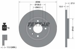TEXTAR Disc frana TEXTAR 92089103 (92089103)