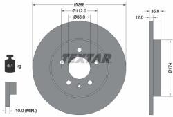 TEXTAR Disc frana TEXTAR 92137003 (92137003)