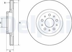 DELPHI Disc frana DELPHI BG4797C (BG4797C) - fixbox