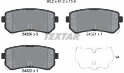 TEXTAR Set placute frana TEXTAR 2432001 (2432001) - fixbox