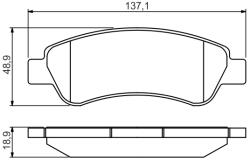 Bosch Set placute frana BOSCH 0 986 495 254 (0 986 495 254)