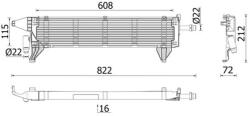 MAHLE Radiator, racire motor MAHLE CR 2636 000P