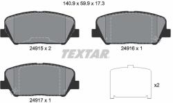 TEXTAR Set placute frana TEXTAR 2491501 (2491501) - fixbox