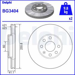 DELPHI Disc frana DELPHI BG3404 (BG3404) - fixbox