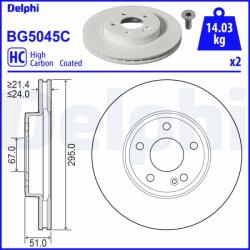 DELPHI Disc frana DELPHI BG5045C (BG5045C) - fixbox