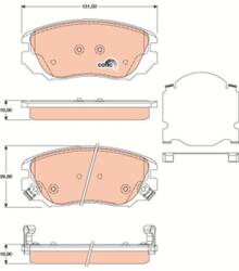 TRW Set placute frana TRW GDB1782 (GDB1782)