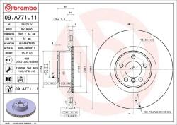 BREMBO Disc frana BREMBO 09. A771.11 (09.A771.11)