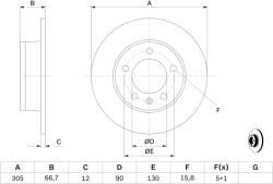 Bosch Disc frana BOSCH 0 986 478 970 (0 986 478 970) - fixbox