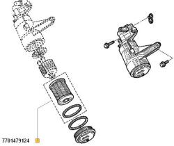 Original Renault Filtru ulei ORIGINAL RENAULT 77 01 479 124 (77 01 479 124)