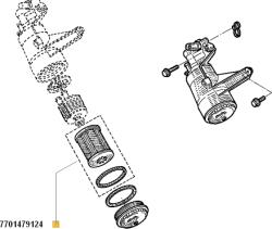 Original Renault Filtru ulei ORIGINAL RENAULT 7701479124