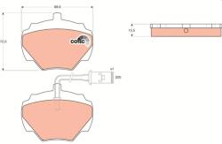 TRW Set placute frana TRW GDB976 (GDB976)