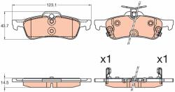 TRW Set placute frana TRW GDB3588 (GDB3588)