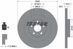 TEXTAR Disc frana TEXTAR 92304503 (92304503)