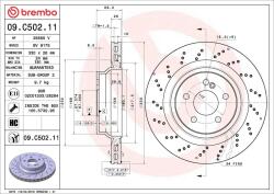 BREMBO Disc frana BREMBO 09. C502.11 - fixbox