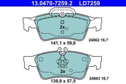 ATE Set placute frana ATE 13.0470-7259.2 (13.0470-7259.2)