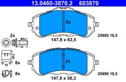 ATE Set placute frana ATE 13.0460-3870.2 (13.0460-3870.2)