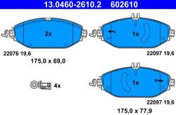 ATE Set placute frana, frana disc ATE 13.0460-2610.2 - fixbox