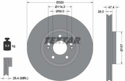 TEXTAR Disc frana TEXTAR 92237805 - fixbox