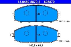 ATE Set placute frana ATE 13.0460-5879.2 (13.0460-5879.2)