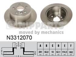 NIPPARTS Disc frana NIPPARTS N3312070 - fixbox