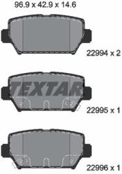 TEXTAR Set placute frana TEXTAR 2299401 (2299401)