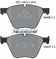 TEXTAR Set placute frana TEXTAR 2443601 (2443601) - fixbox