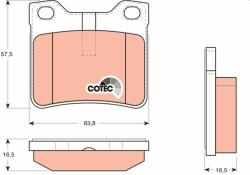 TRW Set placute frana TRW GDB1276 (GDB1276)
